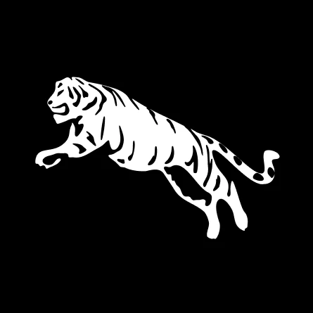 경성솔루션-검은 배경 위 로고 호랑이