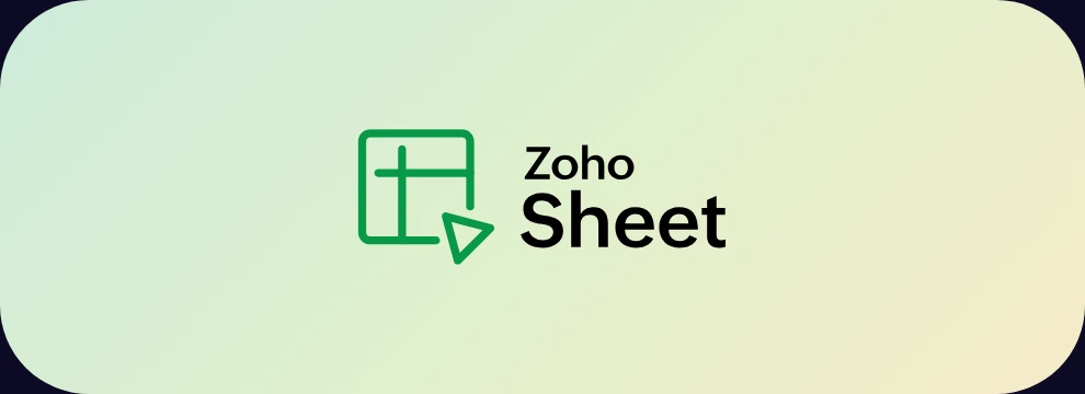 조호 워크플레이스(Zoho WorkPlace) 앱 - 스프레드 시트, '조호 시트(Zoho Sheet)' 아이콘