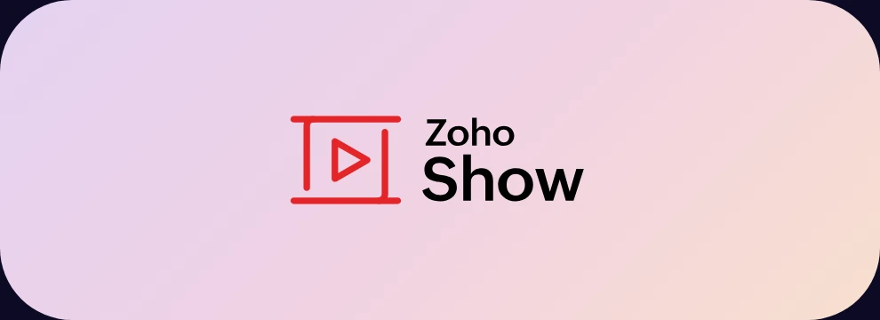 조호 워크플레이스(Zoho WorkPlace) 앱 - 프리젠테이션 앱, '조호 쇼(Zoho Show)' 아이콘