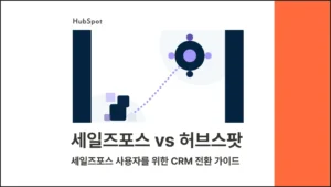 세일즈포스 vs 허브스팟 : 세일즈포스 사용자를 위한 2026년 CRM 전환 가이드 - 블로그 글 썸네일 이미지